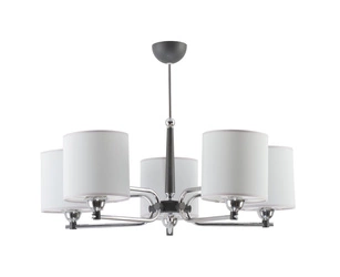 Klasyczny Żyrandol TWINGO wys. 60cm 5xE27 15W IP20 | Chrom