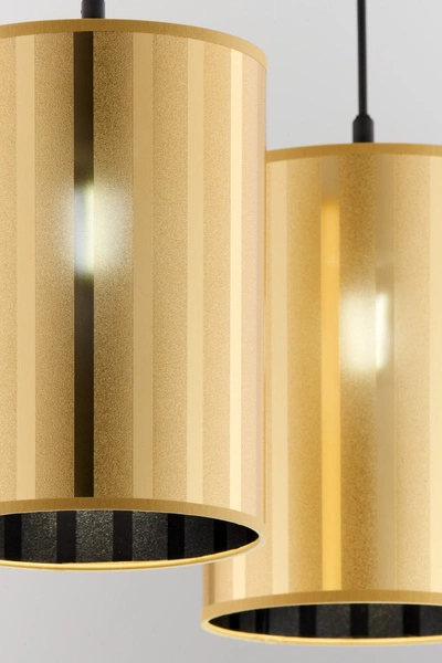 Klasyczna Lampa wisząca CORTINA wys. 100cm 2xE27 15W IP20 | złoty