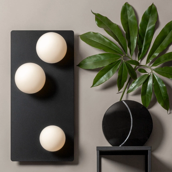 Nowoczesny plafon do biura i domu ARGON G9 12W szer. 33cm | biały