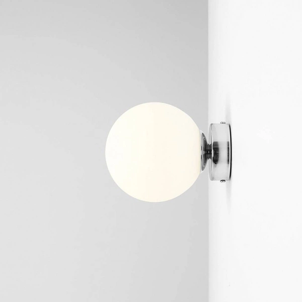 Aldex Kinkiet BALL 1076C4_S, 14 cm, chrom/biały, 1x40W E14