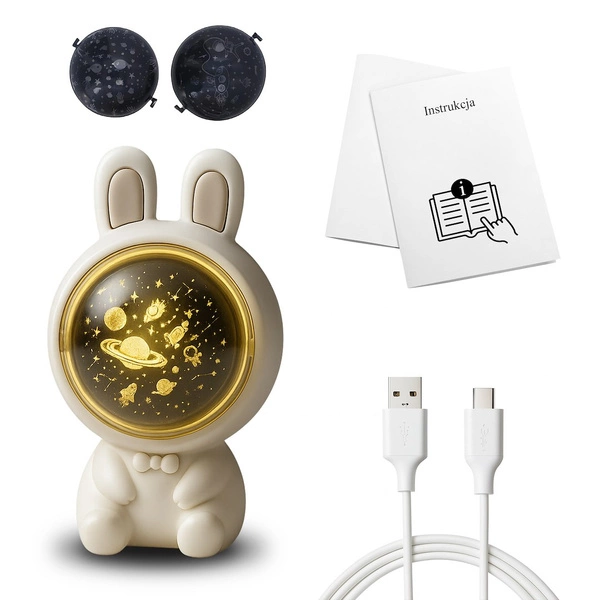 Lampka dziecięca projektor KOSMONAUTA
