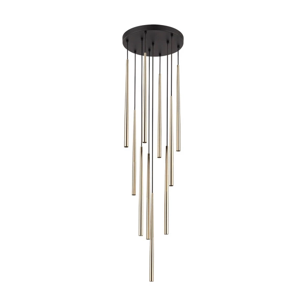 PIANO BLACK GOLD LAMPA WISZACA 10 10118