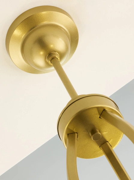 Klasyczny Żyrandol KASZMIR wys. 58cm 3xE27 15W IP20 | złoty połysk