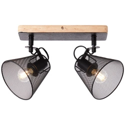 Lampa sufitowa spot Whole Brilliant 2x40W Czarny Metal