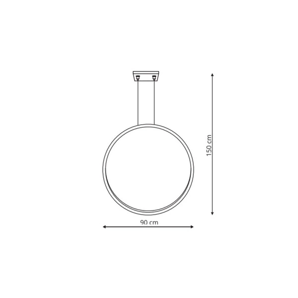 Lampa wisząca Mirror S złota IP44 LED CCT