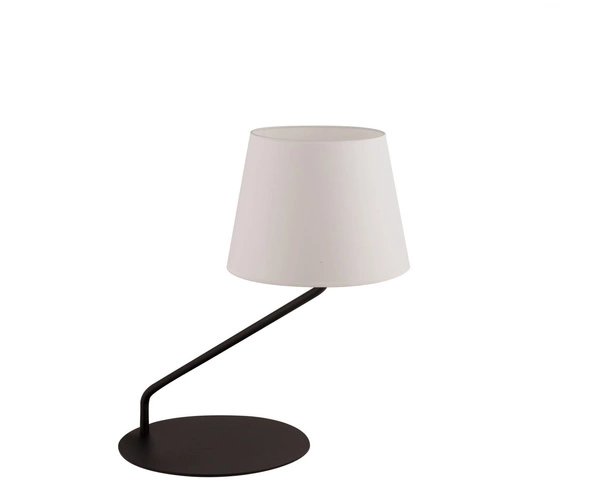 Stylowa lampka biurkowa stołowa nocna LIZBONA LAMPKA czarny/biały 50227