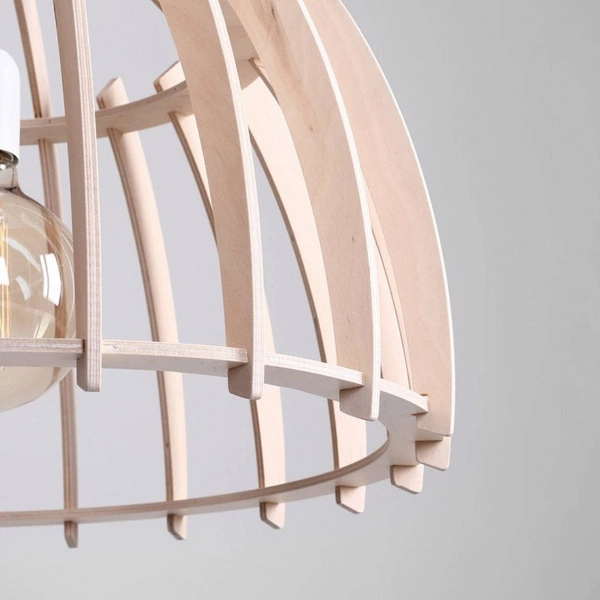 Aldex Lampa wisząca FOREST 970G, biały/drewno, 1x60W E27