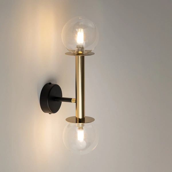 Lampa Sigma DAISY 2 kinkiet złoty/transparentny 40762