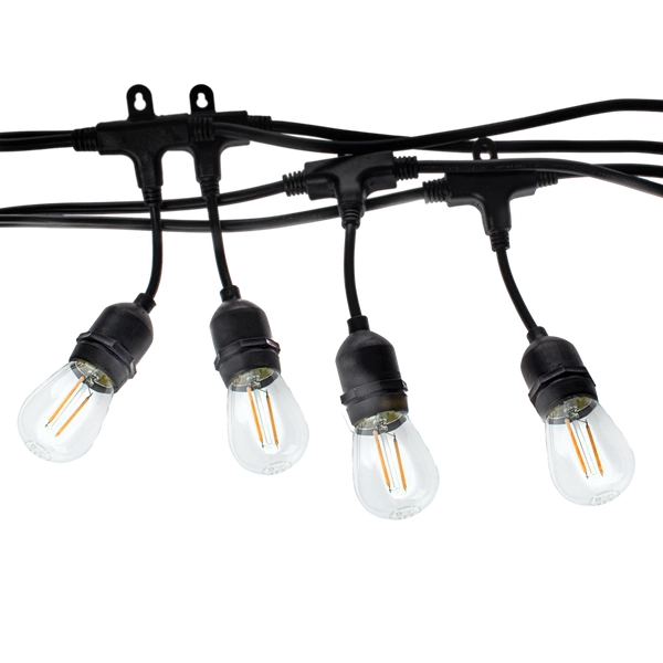 Girlanda EKO6925 10m z żarówką filamentową 10x1,5W | czarny