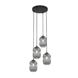 Lampa wisząca Emibig VERDI 4PREM BL GRAFIT 1434/4PREM