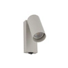Kinkiet FOURTY miniGU10 wys.17cm szer.10cm włącznik | Silk gray 11765