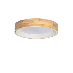 Plafon LED 21W Okrągły 50 cm Naturalne Drewno 3 Barwy Świecenia Abruzzo Vero