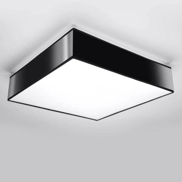 Plafon Sollux HORUS 45 Lampa sufitowa PVC, Stal, czarny 3 x15W LED, SL.0139