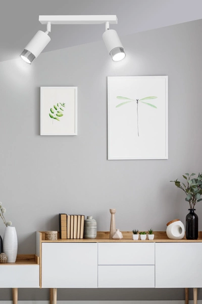 Lampa sufitowa Emibig HIRO 2 WH/CHROME 962/2