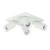Lampa sufitowa spot reflektorek CROSTI LACCE QUATRO biały szer. 24cm