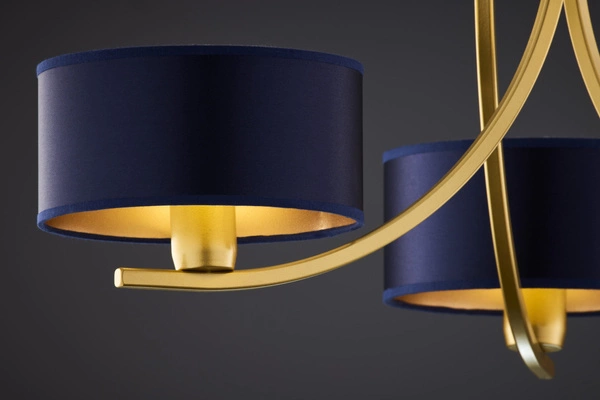 Klasyczny Żyrandol ARTHUR wys. 71cm 3xE27 15W IP20 | złoty połysk