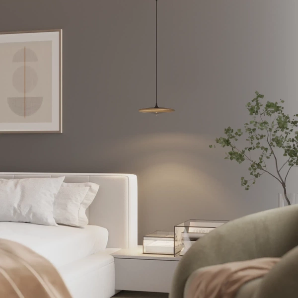 Lampa Wisząca Otos 1xLED Szczotkowane Złoto PL0145