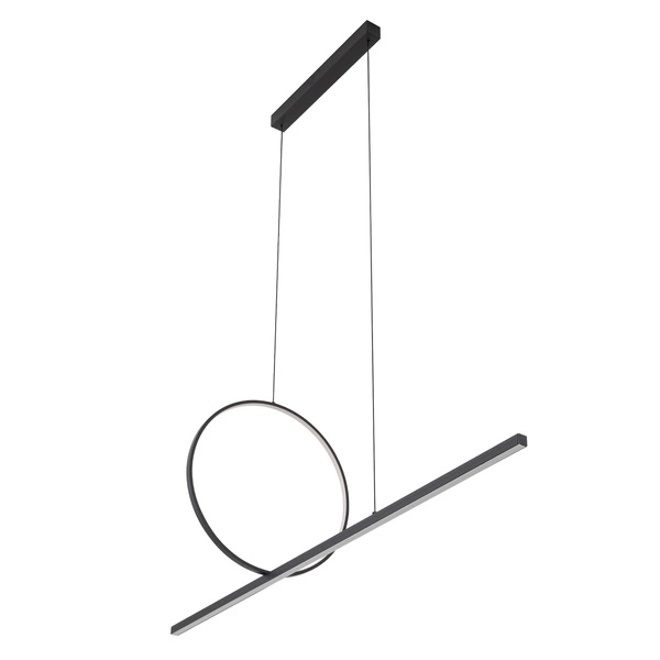 Lampa wisząca LINEO LED 39W 3000K 1500lm wys.140cm dług.115cm | Czarny 11879