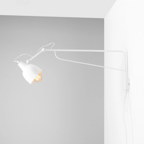 Aldex Kinkiet SOHO (duży) 1002C_D, biały, 1x60W E27