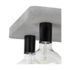 Lampa Sufitowa Fortan 4xE27 Max.60W Szary Beton/Czarny Metal 8254436