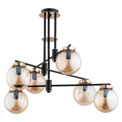 Lampa sufitowa ALFA BOGOTA CZARNA 6xE14 62cm | 63045