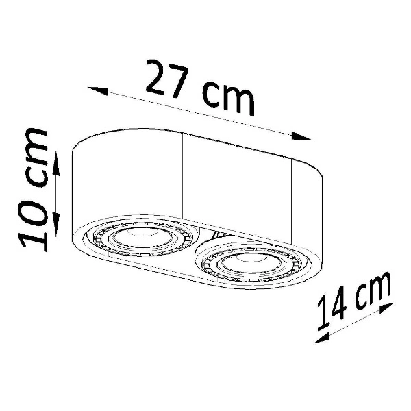 Plafon BASIC 2 naturalne drewno SL.0914