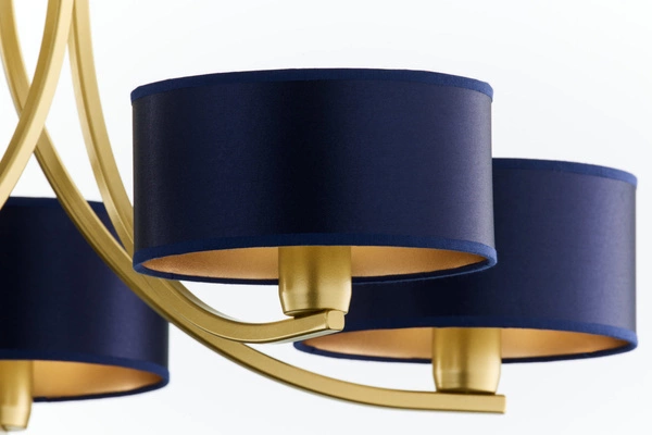 Klasyczny Żyrandol ARTHUR wys. 71cm 5xE27 15W IP20 | złoty połysk