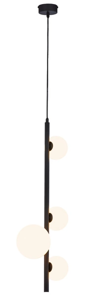 Nowoczesna Lampa wisząca TAIDA wys. 130cm 4xG9 14W IP20 | Czarny