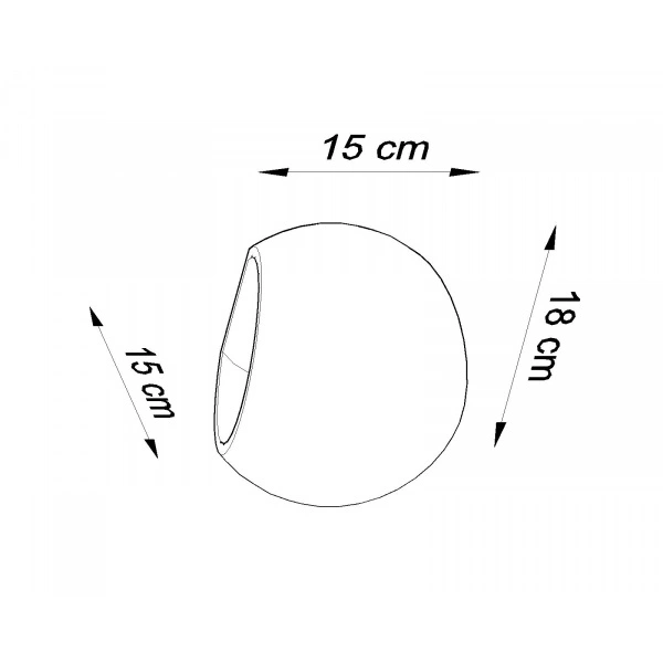 Kinkiet Ceramiczny GLOBE SL.0032 biały 1xE27