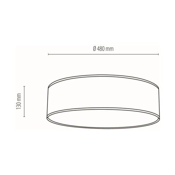 Lampa Sufitowa Malo 4xE27 Max.25W Biały Metal/Wielokolorowa Tapeta 4864802