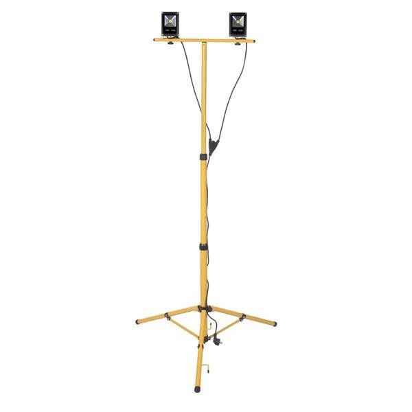 Stojak statyw budowlany + Naświetlacz LED 2x10W wys 1,8m