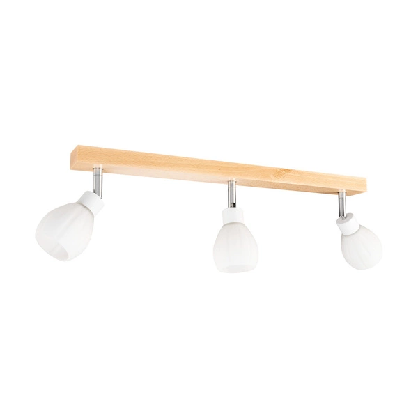 Lampa sufitowa Talea w zestawie 3xG9 LED 300lm 2700K 3W Drewno Brzozowe/Biały Metal/Białe Szkło 2036018120993