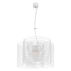 Lampa wisząca Ringo 1xE27 Max.60W Stal Metal/Biały Metal 1030227