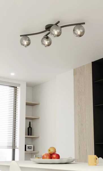 Lampa sufitowa Emibig OPUS 4 BL GRAFIT 1391/4