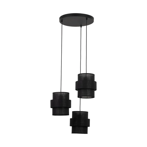 CALISTO BLACK LAMPA WISZĄCA 3 KOŁO 5981