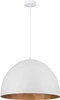Lampa wisząca DIAMENT biało - miedziana 50cm