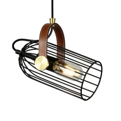 Lampa wisząca LOFT Antoin śr. 14cm E27 | czarna