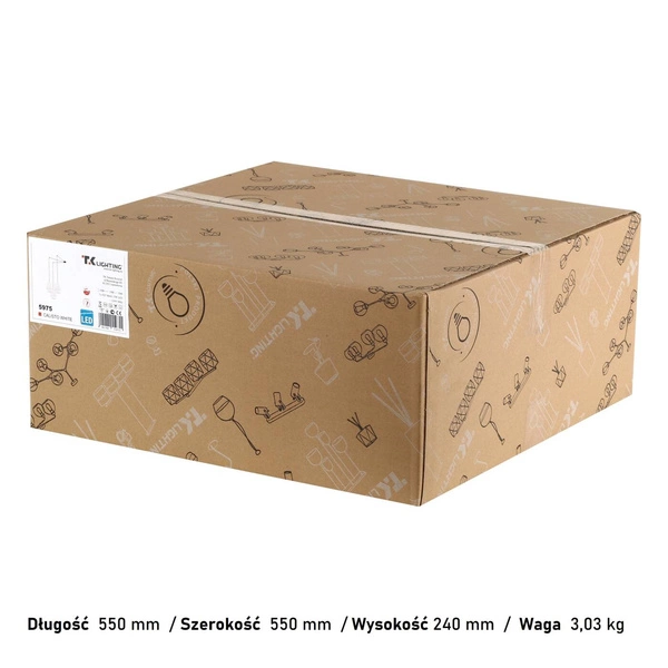 CALISTO WHITE LAMPA WISZACA 3 5975