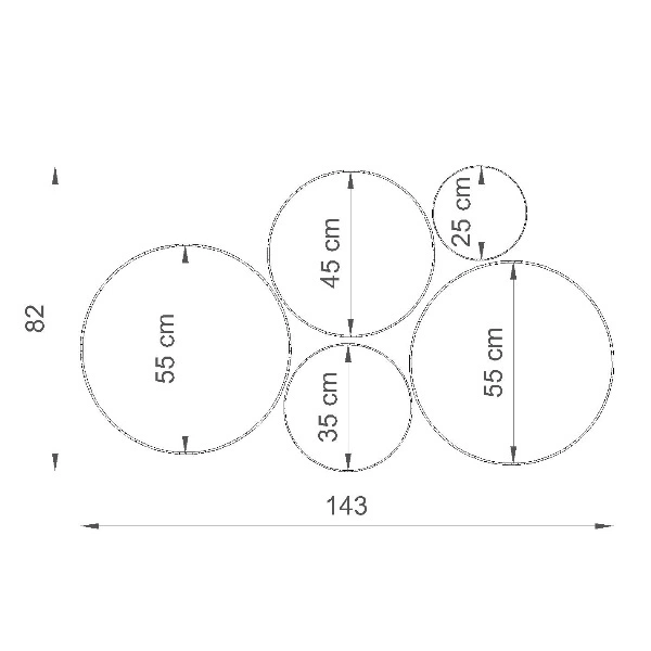 Plafon Arena 35 dwu punktowy stal biały PVC 15W LED, SL.0123