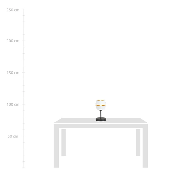 Lampa biurkowa Emibig PIANO LN Biały/GOLD 1182/LN