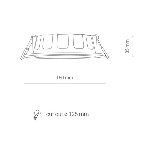 8780 Oprawa oświetl."CL KOS LED 10W, 3000K, IP44" 8780