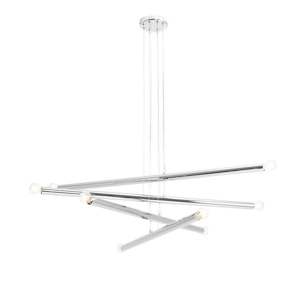 Aldex Lampa wisząca TUBO 8, 1072P4, chrom, 8x40W E14