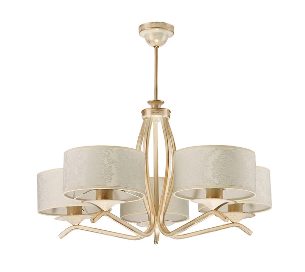 Klasyczny Żyrandol KASZMIR wys. 64cm 5xE27 15W IP20 | Ecrie