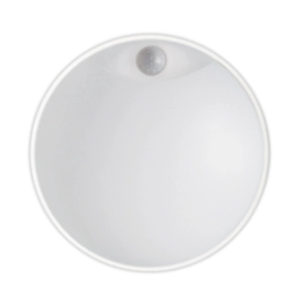 Lampa ścienna LED DITA ROUND 14W IP54 IK10 czujnik ruchu PIR | biały