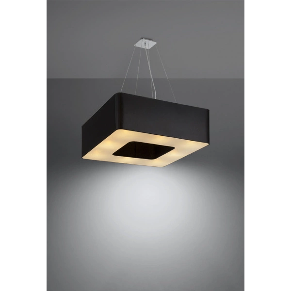 Nowoczesna lampa wisząca URANO SL.0784 60 cm czarna 8xE27