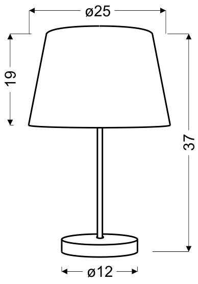 Lampa gabinetowa/stołowa/nocna PABLO 41-34106 pomarańczowa 1x60W E27