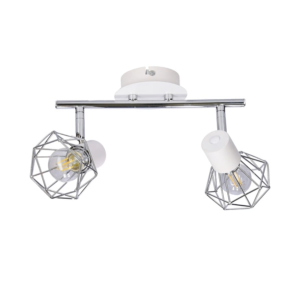 Lampa sufitowa VERVE listwa 92-61348 biały/chrom 2xE14