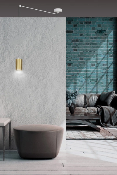 Lampa wisząca Emibig TRAKER 1 WH/GOLD 527/1