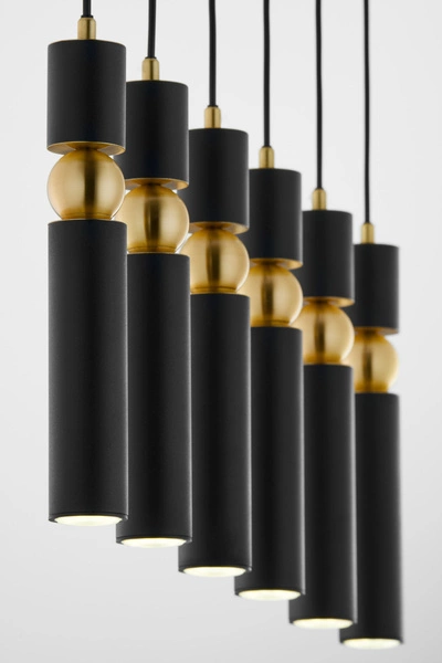 Nowoczesna Lampa wisząca ALAS wys. 120cm 6xG10 14W IP20 | Złoty