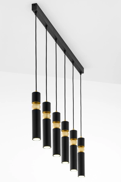 Nowoczesna Lampa wisząca ALAS wys. 120cm 6xG10 14W IP20 | Złoty